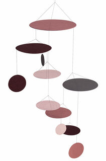 Decken-Mobilé "UFO rosé" - Design Bent Knudsen