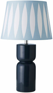 Tischlampe "Charcoal / Aqua Blue Elipse"